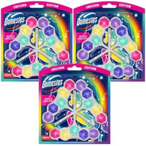 DOMESTOS KOSTKA UNICORN 3x50G kostka do WC toaletowa x3