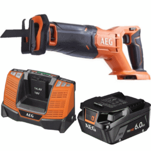 AEG Piła Szablasta 18V BUS18C2-0+ Ładowarka BL1418 + Akumulator 6.0Ah