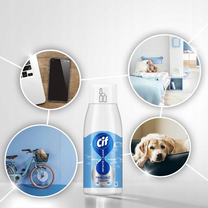 CIF Infinite Refill Wkład uzupełniający do czyszczenia Sól Morska 2x590ml - obrazek 6