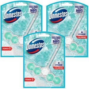 Domestos Power 5 Chlorine 3x50g Kostka do Toalety Czyszczenie WC