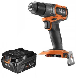 AEG Wiertarko-wkrętarka z udarem 18V+AEG Akumulator Litowo-Jonowy 6.0Ah 18V