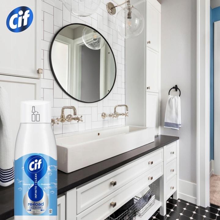 CIF Infinite Refill Wkład uzupełniający do czyszczenia Sól Morska 2x590ml - obrazek 3