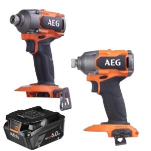Zakr臋tarka Udarowa AEG Bezszczotkowa + Akumulator Litowo-Jonowy 6.0Ah 18V