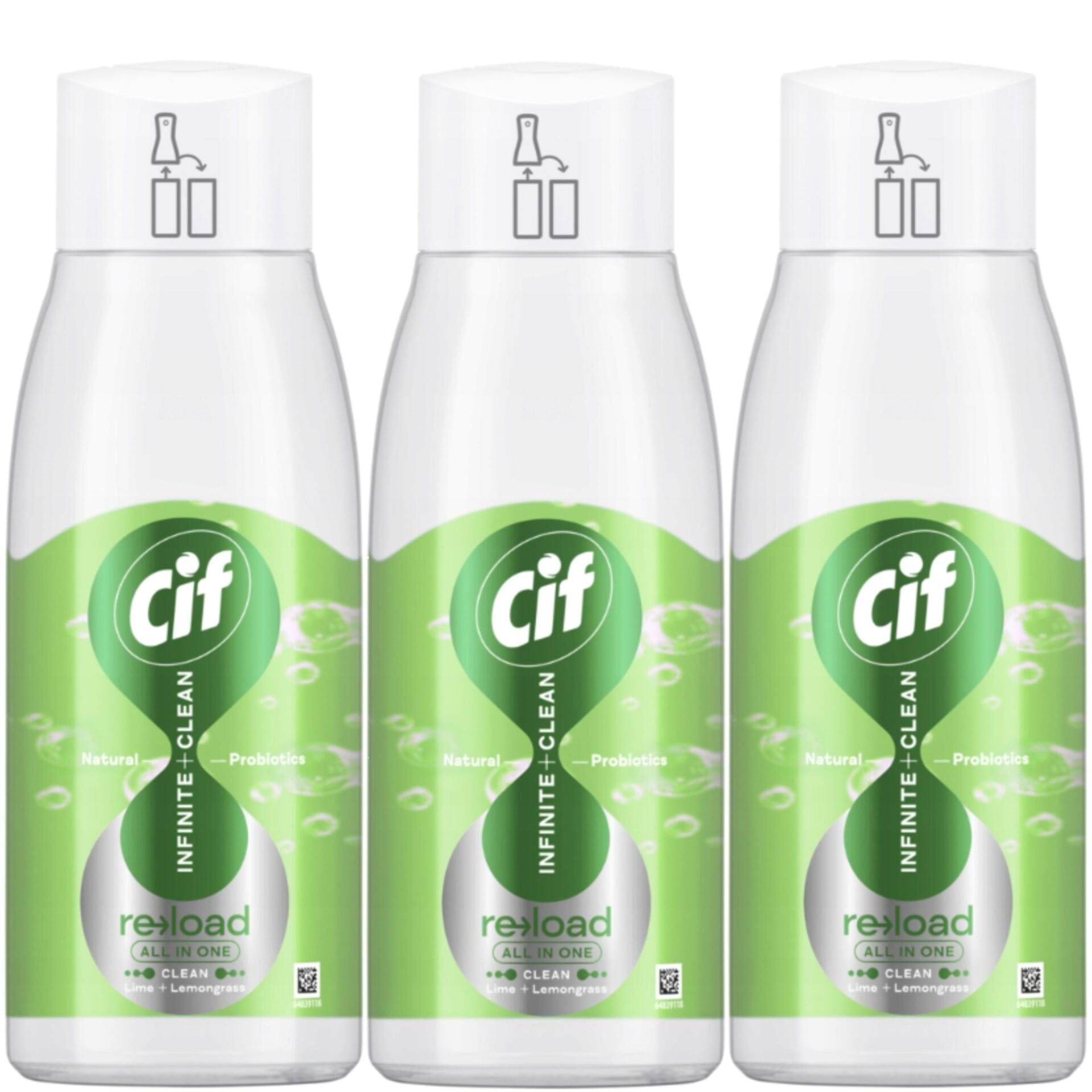 CIF Infinite Refill Wkład uzupełniający czyszczenia Limonka Cytryna 3x590ml