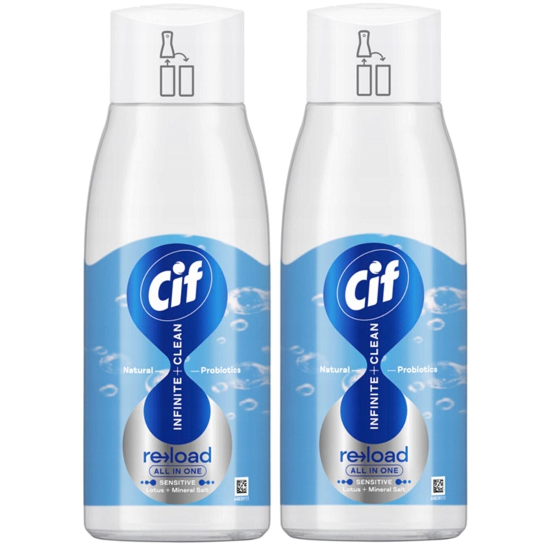 CIF Infinite Refill Wkład uzupełniający do czyszczenia Sól Morska 2x590ml