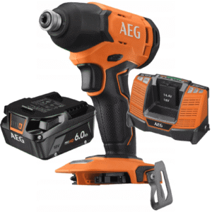AEG Klucz Udarowy 18V 210Nm BSS18C2-0+ Ładowarka BL1418 + Akumulator 6.0Ah