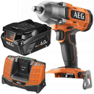 AEG Klucz Udarowy 18V 410Nm + Ładowarka BL1418 + Akumulator 6.0Ah