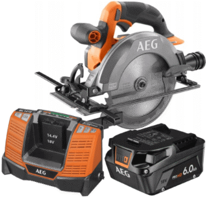 AEG Subkompaktowa Bezczotkowa Piła 18V+ Ładowarka BL1418+ Akumulator 6.0Ah