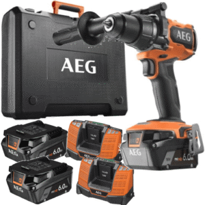 AEG Wiertarko-Wkrętarka z Udarem 18V + 2xŁadowarka + 3xAkumulator 6.0Ah