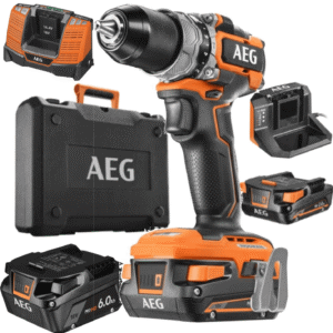 AEG Wiertarko-Wkrętarka+2x Akumulator 2.0Ah + 2xŁadowarka +Akumulator 6.0Ah