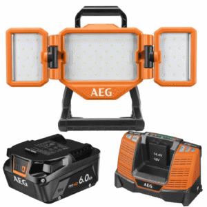 AEG Warsztatowa Lampa LED 18V + Ładowarka BL1418 + Akumulator 6.0Ah