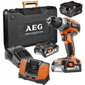 AEG Wiertarko-Wkrętarka Udarowa +2x Akumulator 2.0Ah + 6Ah+ 2x Ładowarka