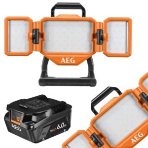 AEG Warsztatowa Lampa 5000K 3500lm LED 18V + Akumulator Li-ion 6.0Ah 18V