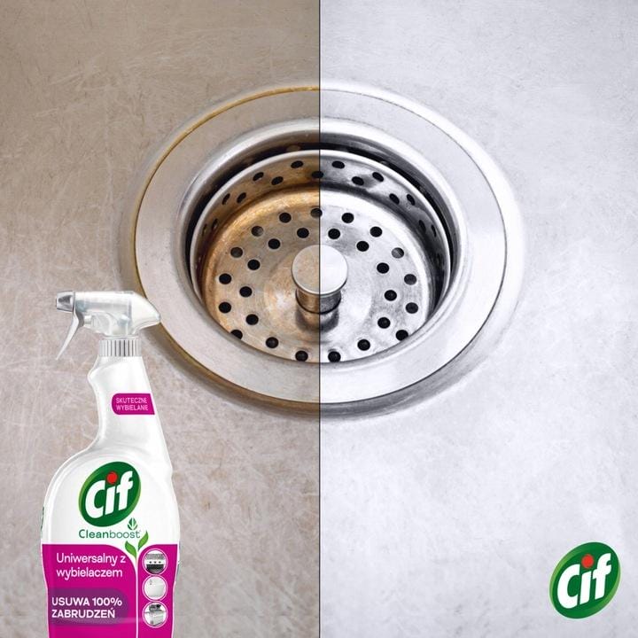 Cif Power Shine Wybielanie i Higiena Spray 750ml x2 - obrazek 4