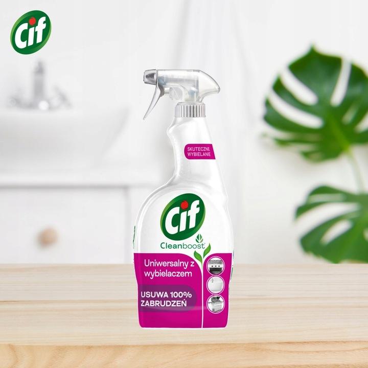 Cif Power Shine Wybielanie i Higiena Spray 750ml x2 - obrazek 3