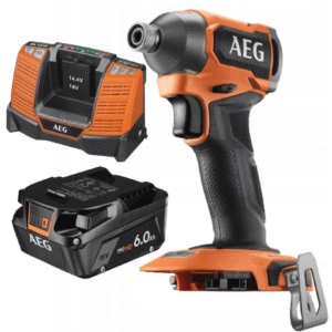 AEG Subkompaktowa Zakrętarka Udarowa 18V +Ładowarka BL1418+Akumulator 6.0Ah