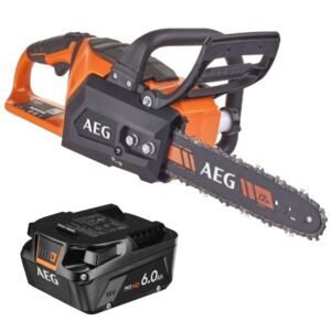 AEG Bezszczotkowa Pilarka Łańcuchowa 18V+Akumulator Litowo-Jonowy 6.0Ah 18V