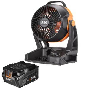 AEG Wentylator Akumulatorowy Warsztatowy+Akumulator Litowo-Jonowy 6.0Ah 18V