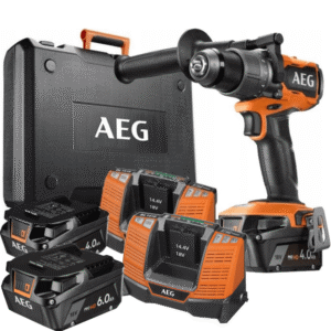 AEG Wiertarko Wkrętarka +2x Akumulator 4.0Ah+ 2xŁadowarka+ Akumulator 6.0Ah