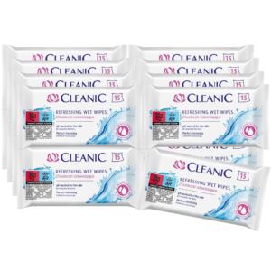 16 x Cleanic Antibacterial Chusteczki odświeżające 15 szt