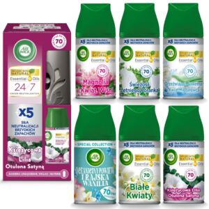 AIR WICK AUTOMATYCZNY ODŚWIEŻACZ POWIETRZA + 7X WKŁAD 250ML ZESTAW MIX