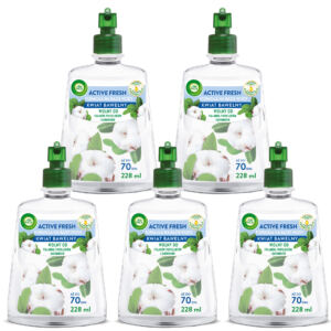 AIR WICK WKŁADY AUTOMATYCZNEGO ODŚWIEŻACZA POWIETRZA KWIAT BAWEŁNY 5X 228ML