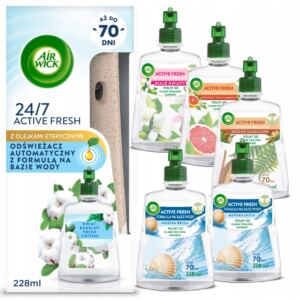 AIR WICK AUTOMATYCZNY ODŚWIEŻACZ POWIETRZA + 6X WKŁAD 228ML ZESTAW MIX