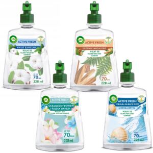 AIR WICK ACTIVE FRESH ZESTAW MIX WKŁADY DO ODŚWIEŻACZA POWIETRZA 4X 228ML
