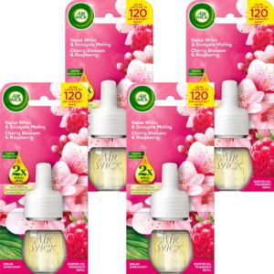 Air Wick Wkład do Odświeżacza Powietrza Kwiat Wiśni Soczyste Maliny 19ml x4