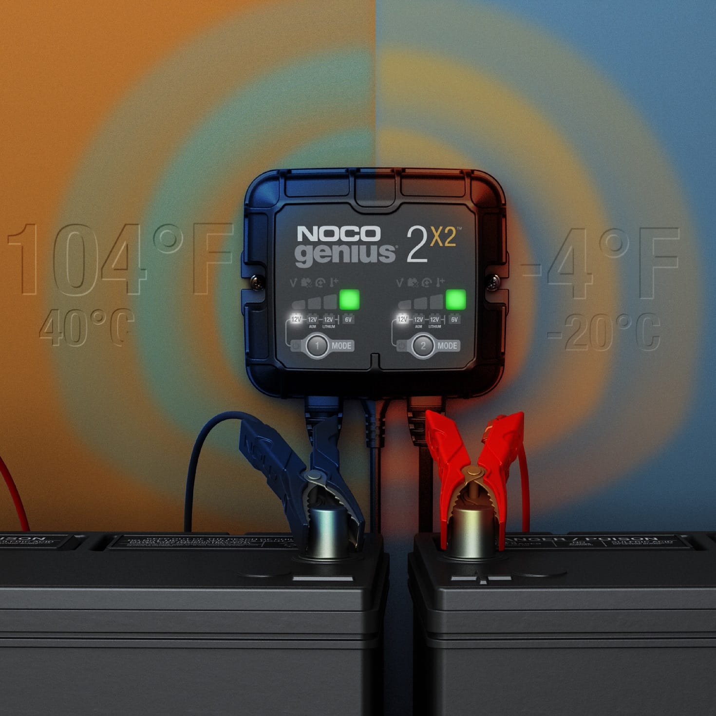 NOCO GENIUS 2X2 6V 12V 4A Ładowarka Inteligentna - obrazek 3