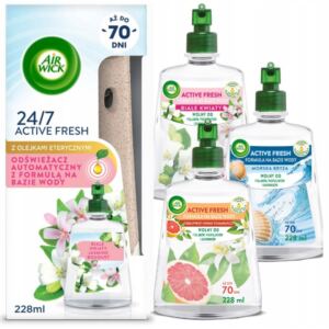 AIR WICK AUTOMATYCZNY ODŚWIEŻACZ POWIETRZA + 4X WKŁAD 228ML ZESTAW MIX