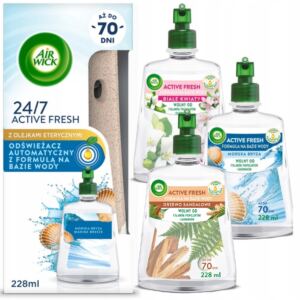 AIR WICK AUTOMATYCZNY ODŚWIEŻACZ POWIETRZA + 4X WKŁAD 228ML ZESTAW MIX