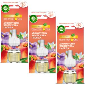 AIR WICK WKŁADY DO ELEKTRYCZNEGO ODŚWIEŻACZA BRZOSKWINIA I MORELA 3X 19ML