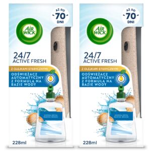 AIR WICK 2X AUTOMATYCZNY ODŚWIEŻACZ POWIETRZA + 2X WKŁAD MORSKA BRYZA 228ML