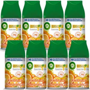 AIR WICK WKŁADY DO ODŚWIEŻACZA POWIETRZA KWITNĄCA POMARAŃCZA 8X 250ML