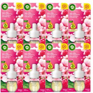 AIR WICK WKŁADY DO ODŚWIEŻACZA KWIAT WIŚNI SOCZYSTE MALINY 8X 19ML