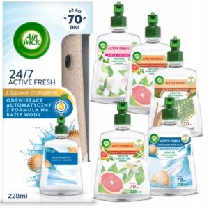 AIR WICK AUTOMATYCZNY ODŚWIEŻACZ POWIETRZA + 6X WKŁAD 228ML ZESTAW MIX
