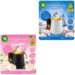 Zestaw Air Wick Mgiełka Świeże Pranie Biała Orchidea +Biała Peonia Jaśmin