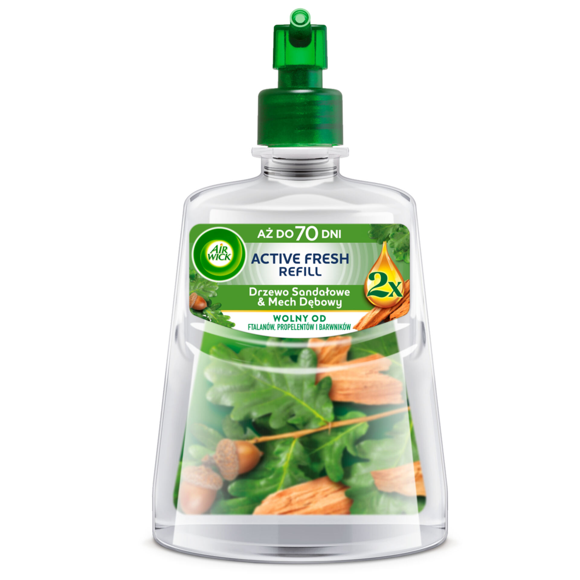 Air Wick Active Fresh refill Drzewo Sandałowe & Mech Dębowy 228 ml x4 - obrazek 2