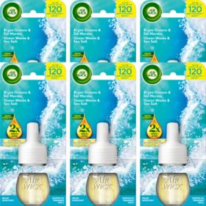Air Wick Zapas Wkład do Odświeżacza Powietrza Bryza Oceanu Sól Morska 6szt