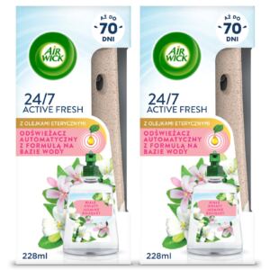 AIR WICK AUTOMATYCZNY ODŚWIEŻACZ POWIETRZA BIAŁE KWIATY KOMPLET 228ml x2