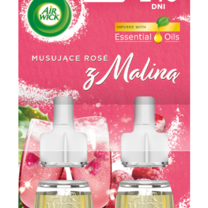 Air Wick Wkład Do Elektrycznego Odświeżacza Musujące Rose z Maliną 2x19 ml