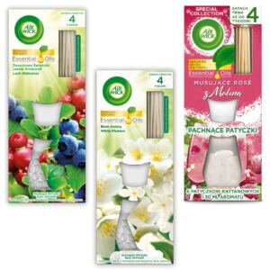 AIR WICK PATYCZKI ZAPACHOWE ODŚWIEŻACZE POWIETRZA ZESTAW 3 SZTUKI 85ML