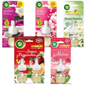 AIR WICK WKŁADY DO ELEKTRYCZNEGO ODŚWIEŻACZA POWIETRZA 6X 19ML ZESTAW MIX
