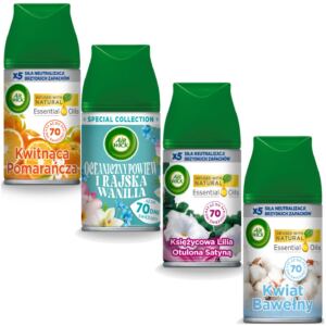 Air Wick Zestaw Wkładów Do Odświeżacza Powietrza Freshmatic Spray MIX 250x4