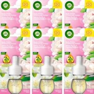Air Wick Zapas Wkład do Odświeżacza Biała Peonia Kwitnący Jaśmin 19ml 6szt