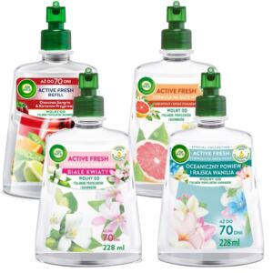 AIR WICK ACTIVE FRESH MIX ZESTAW WKŁADY DO ODŚWIEŻACZA POWIETRZA 4X 228 ML
