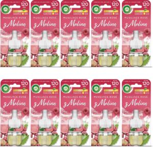 AIR WICK WKŁADY DO ELEKTRYCZNEGO ODŚWIEŻACZA MUSUJĄCE ROSE Z MALINĄ 10X19ML