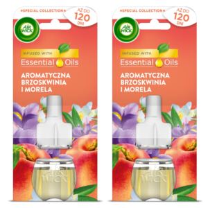 AIR WICK WKŁADY DO ELEKTRYCZNEGO ODŚWIEŻACZA BRZOSKWINIA I MORELA 2X 19ML