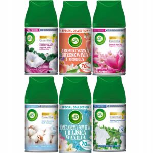 AIR WICK WKŁADY DO ODŚWIEŻACZA POWIETRZA ZESTAW MIX 6 SZTUK WKŁAD 250ML